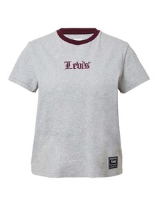 LEVI'S  Marškinėliai 'Graphic Classic Tee' margai pilka / vyšninė spalva