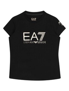 EA7 Emporio Armani Marškinėliai tamsiai pilka / juoda / balta