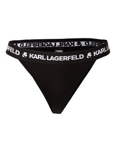 Karl Lagerfeld Moteriškos kelnaitės juoda / balta