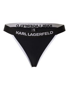 Karl Lagerfeld Bikinio kelnaitės juoda / balta