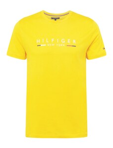TOMMY HILFIGER Marškinėliai tamsiai mėlyna jūros spalva / geltona / raudona / balta