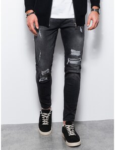 Ombre Clothing Vyriškos džinsinės kelnės - juodi P1078