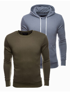Ombre Clothing BASIC vyriškų džemperių rinkinys - 2 vnt Z54