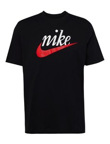 Nike Sportswear Marškinėliai 'Futura 2' ryškiai raudona / juoda / balta