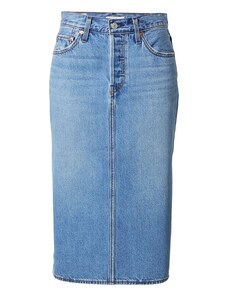 LEVI'S  Sijonas 'Side Slit Skirt' tamsiai (džinso) mėlyna