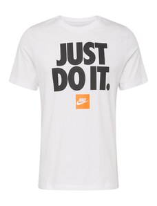 Nike Sportswear Marškinėliai oranžinė / juoda / balta