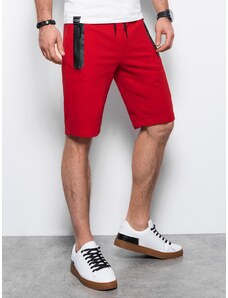 Ombre Clothing Vyriški sportiniai šortai - raudoni V2 W239