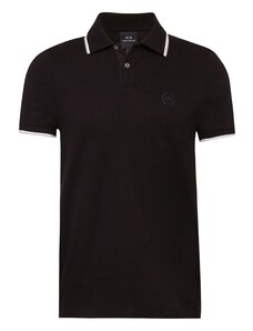 ARMANI EXCHANGE Marškinėliai pilka / juoda / balta