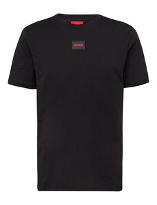 HUGO Marškinėliai 'Diragolino212' raudona / juoda