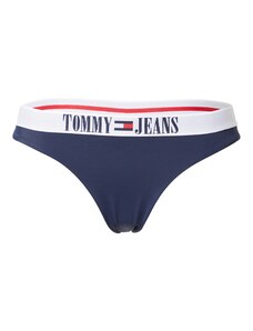 Tommy Jeans Bikinio kelnaitės tamsiai mėlyna jūros spalva / raudona / balta