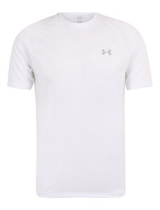 UNDER ARMOUR Sportiniai marškinėliai 'Tech Reflective' pilka / balta