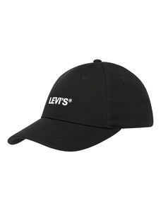 LEVI'S  Kepurė juoda / balta