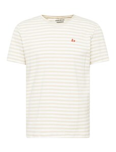 BLEND Marškinėliai 'Dinton' rusvai pilka / oranžinė / balta