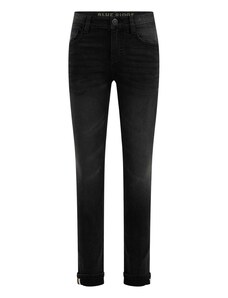 WE Fashion Džinsai juodo džinso spalva