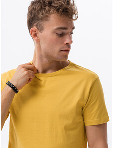 Ombre Clothing Vyriški marškinėliai be atspaudo - geltona S1370