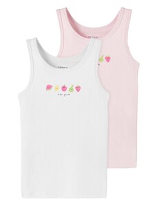 NAME IT Apatiniai marškinėliai mišrios spalvos / rožinė / balta