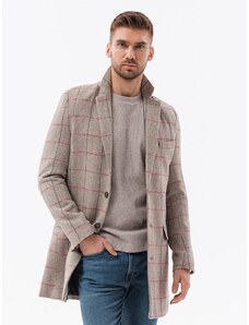 Ombre Clothing Vyriškas paltas - smėlio C500