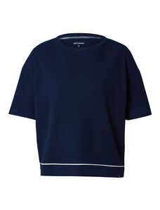 NATURANA Marškinėliai 'Boxy' tamsiai mėlyna / balta