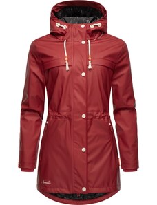 NAVAHOO Demisezoninis paltas 'Rainy Forest' oranžinė / raudona / balta