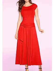 Ilga raudona viskozės suknelė : Dydis - 40