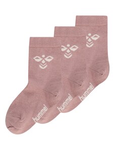 Hummel Sportinės kojinės 'SUTTON' nebalintos drobės spalva / ryškiai rožinė spalva