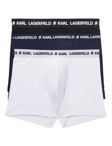 Karl Lagerfeld Boxer trumpikės nakties mėlyna / juoda / balta