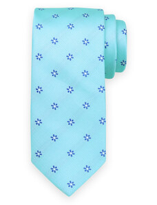 Willsoor Vyriškas klasikinis šviesiai mėlynas kaklaraištis su gėlėtu raštu 15136