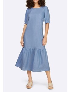 Linea Tesini Mėlyna lininė suknelė : Dydis - 38