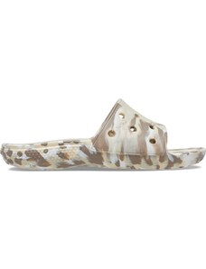Crocs Classic Marbled Slide Bone/Multi