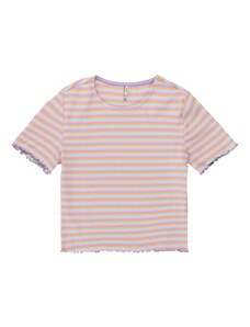 KIDS ONLY Marškinėliai 'AMELIA' vandens spalva / pastelinė violetinė / šviesiai oranžinė / rožių spalva