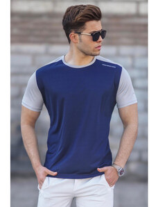 Premium Vyriški mėlynos spalvos marškinėliai Panter