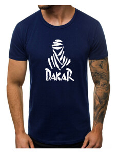 Tamsiai mėlyni vyriški marškinėliai Dakar