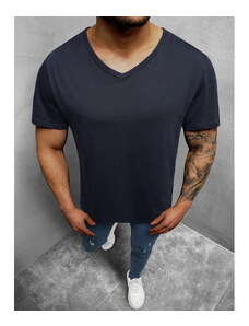 Vyriški tamsiai mėlynos spalvos marškinėliai Dimel