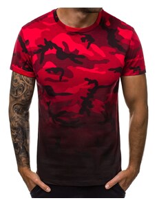 Raudoni kamufliažiniai marškinėliai Burak