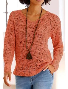 Linea Tesini Oranžinis megztinis "Azur" : Dydis - 40