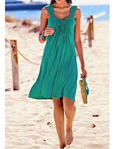 Smaragdinė laisvalaikio suknelė : Dydis - 34
