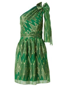 SWING Kokteilinė suknelė auksas / rusvai žalia / žolės žalia