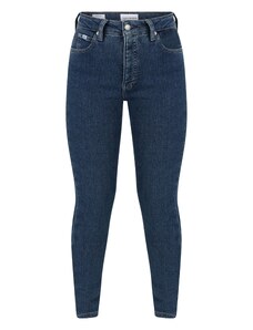 Calvin Klein Jeans Džinsai tamsiai (džinso) mėlyna / balta