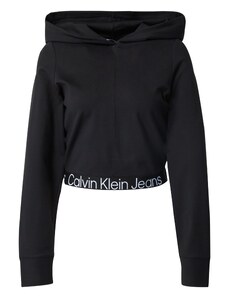 Calvin Klein Jeans Megztinis be užsegimo 'Milano' juoda / balta