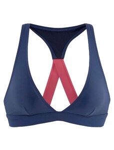 LASCANA ACTIVE Sportinio bikinio viršutinė dalis tamsiai mėlyna / raudonai violetinė