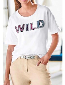 RICK CARDONA Balti marškinėliai "Wild" : Dydis - 44