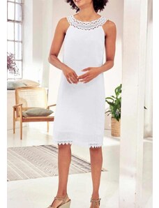 Linea Tesini Balta lininė suknelė "Madame" : Dydis - 46