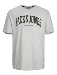 JACK & JONES Marškinėliai 'Josh' juoda / margai balta