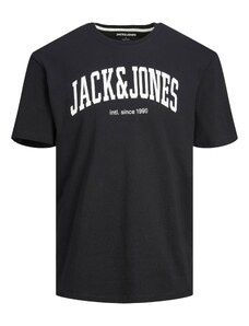 JACK & JONES Marškinėliai 'Josh' juoda / balta