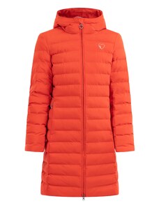 MYMO Žieminis paltas neoninė oranžinė / balta