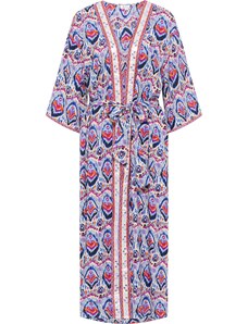 IZIA Kimono kremo / mėlyna / oranžinė / rožinė