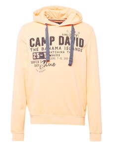 CAMP DAVID Megztinis be užsegimo tamsiai mėlyna / pastelinė oranžinė / juoda