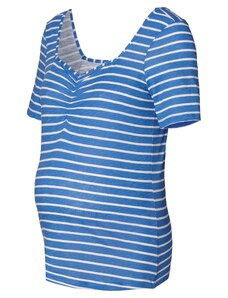 Esprit Maternity Marškinėliai mėlyna dūmų spalva / balta
