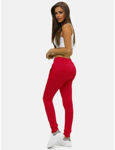 Tamsiai-raudonos moteriškos sportinės kelnės OZONEE JS/CK01/59Z