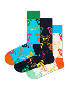 Unisex ilgų kojinių komplektas (3 poros) Happy Socks